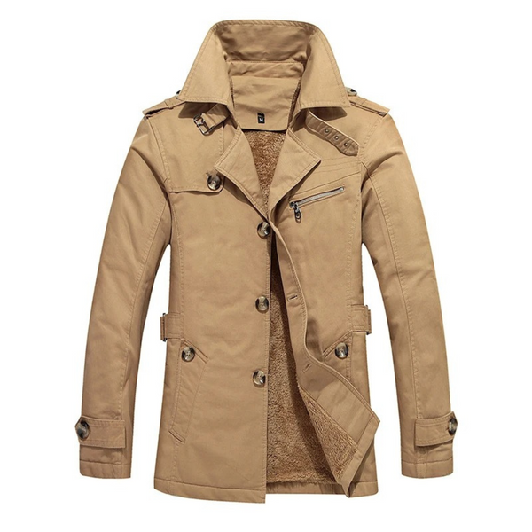 Lyraxs| Fleece-Lined Military Winter Jacket