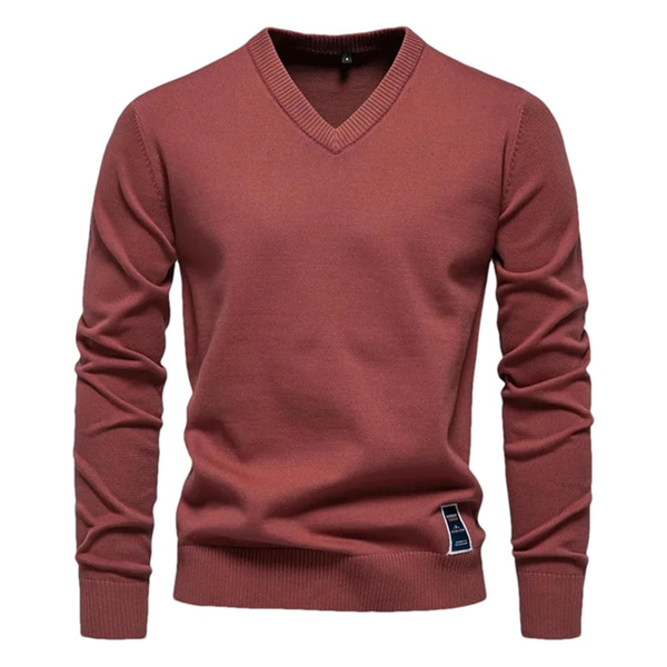 Lyraxs| Men's V-Neck Knitted Sweater