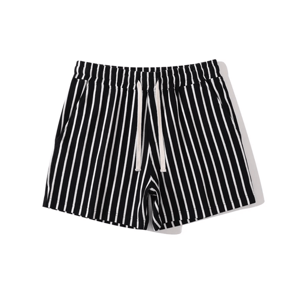Lyraxs| Mariano Stripe Cotton Shorts