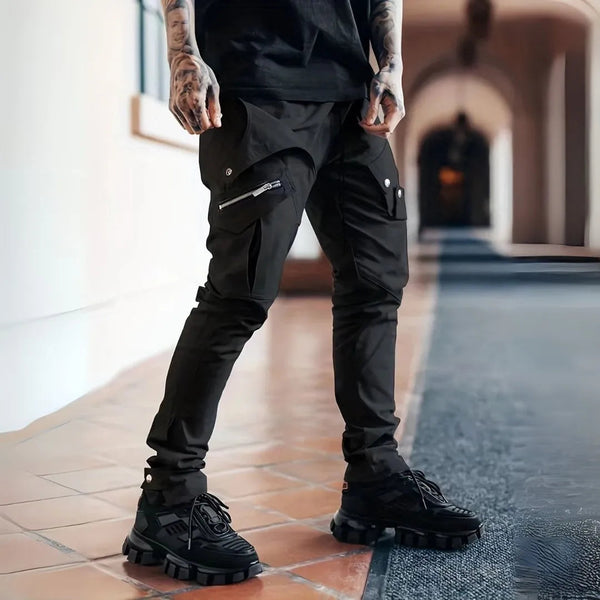 Lyraxs| Aaron Tactical Zipper Cargo Pants