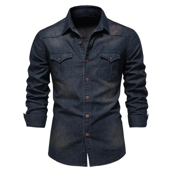 Lyraxs| Apollo Long Sleeve Denim Shirt