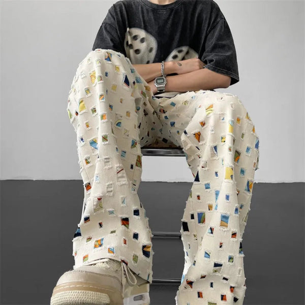 Lyraxs| Axel Mosaic Patchwork Pants