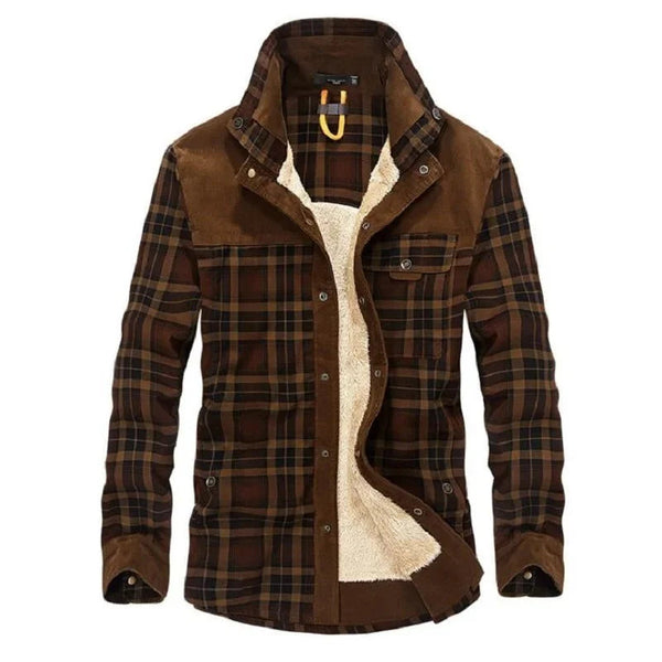 Lyraxs| Lucas Fleece-Lined Plaid Jacket