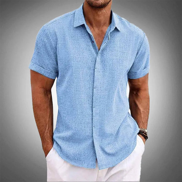 Lyraxs| Damien Classic Summer Linen Shirt