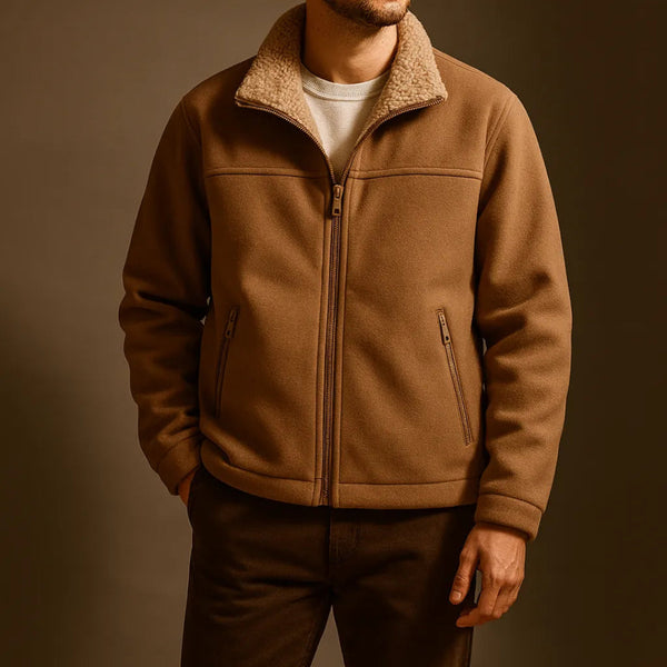 Lyraxs| Harlow Men’s Fleece-Lined Wool-Blend Jacket