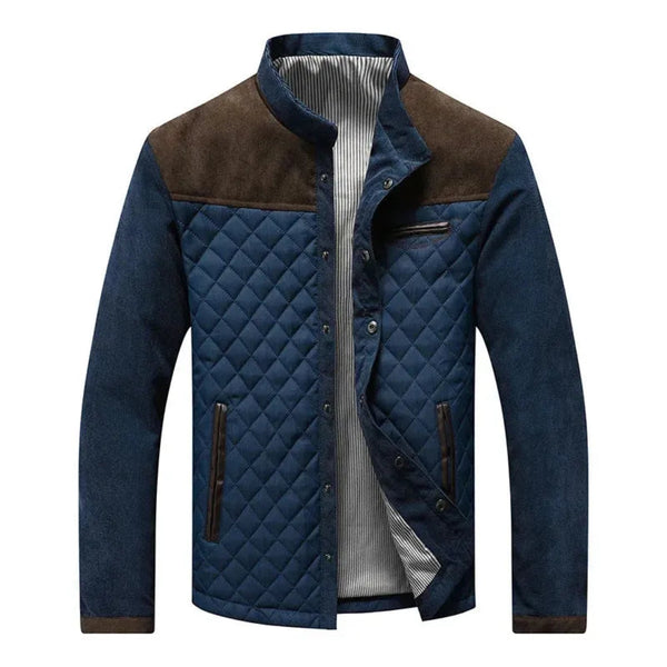 Lyraxs| Hudson Quilted Contrast Collar Jacket