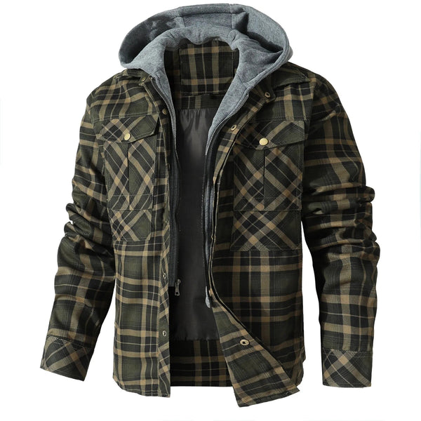 Lyraxs| Jay Hooded Flannel Jacket
