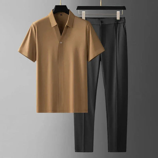 Lyraxs| Jeremy 2-Piece Polo and Trousers Set