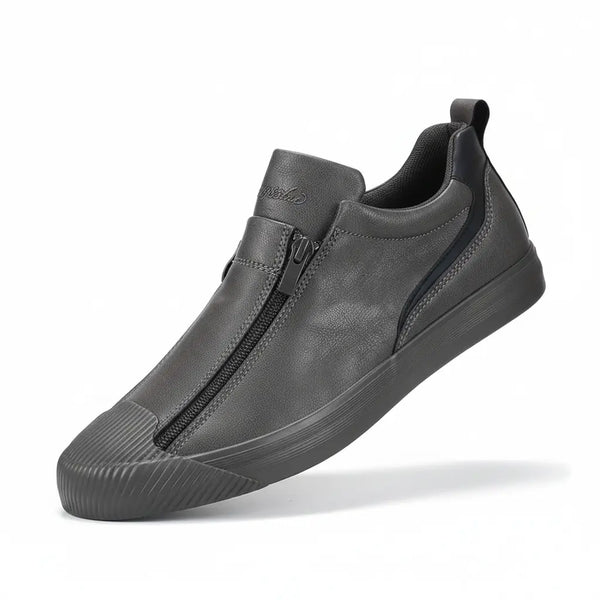 Lyraxs| Emilio Noir Leather Sneakers