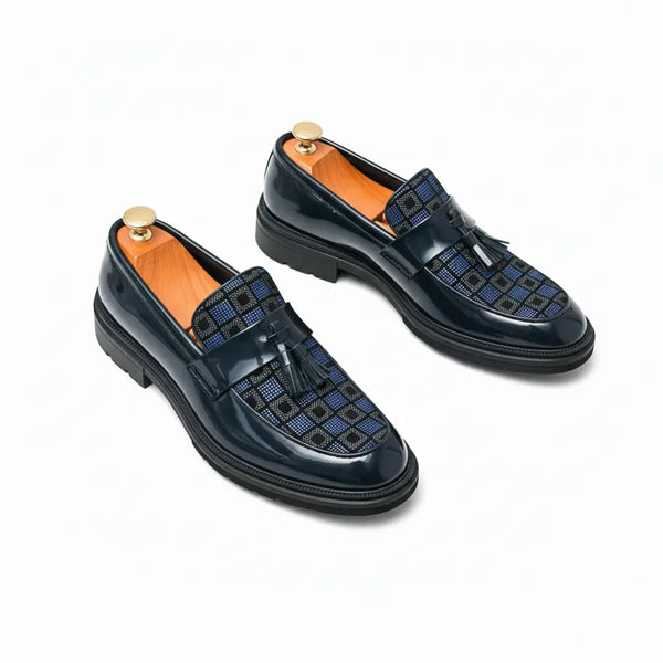 Lyraxs| Maximilian Luxe Checkered Loafers