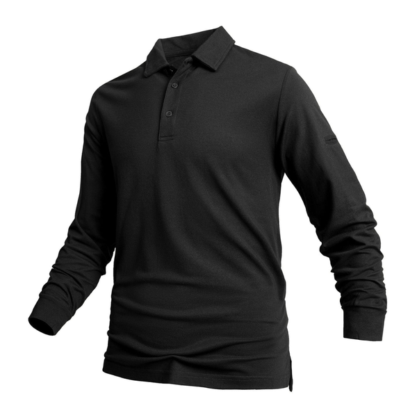 Lyraxs| Men's Long Sleeve Polo Shirt Classic Fit