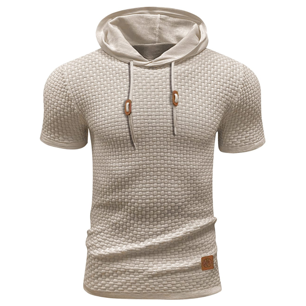 Lyraxs| Men's Short Sleeve Hoodie Classic Casual Fit