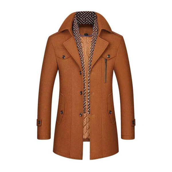 Lyraxs| Men’s Tailored Long Wool Coat