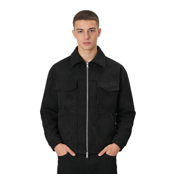 Lyraxs| Carter Suede Cargo Jacket