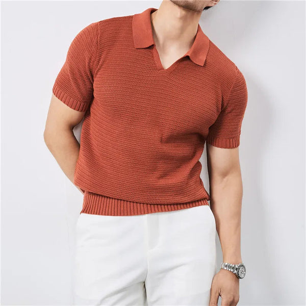Lyraxs| Men’s Knit Summer Polo