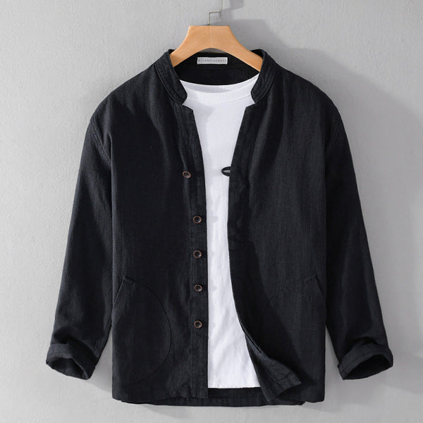Lyraxs| Men’s Mandarin Collar Shirt