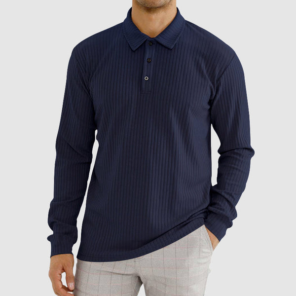 Lyraxs| Men’s Minimalist Long Sleeve Polo