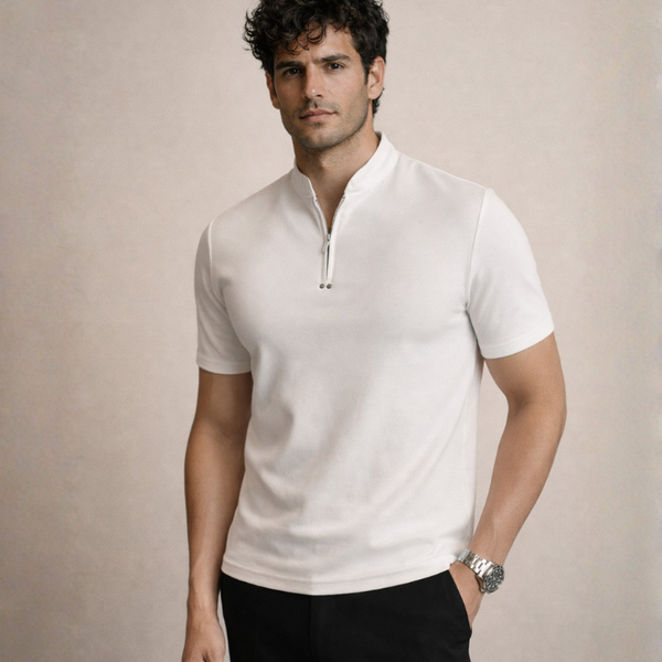 Lyraxs| Men’s Quarter Zip Polo