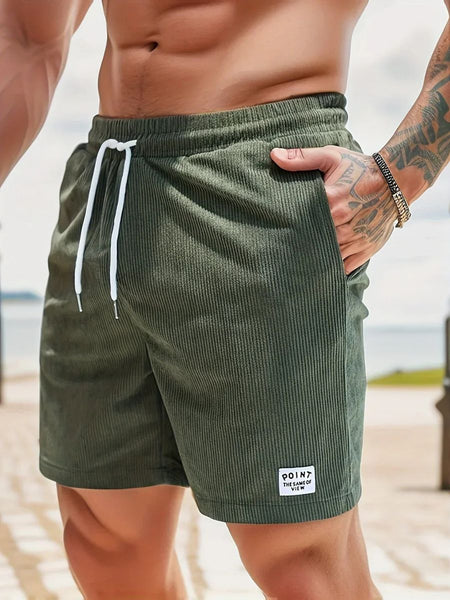 Lyraxs| Men’s Ribbed Drawstring Shorts