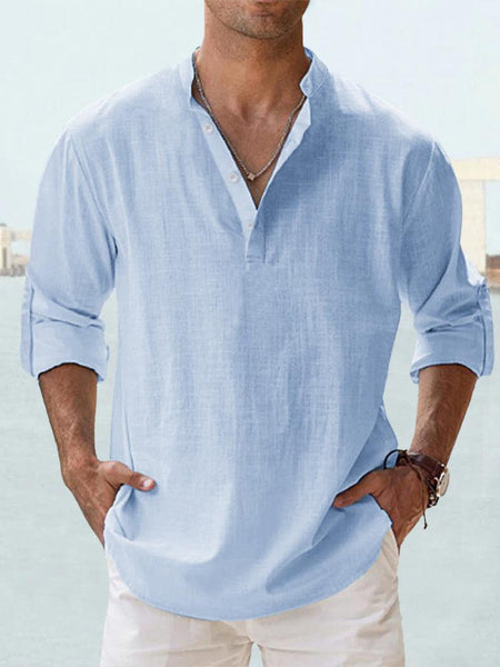 Lyraxs| Men’s Summer Linen Shirt