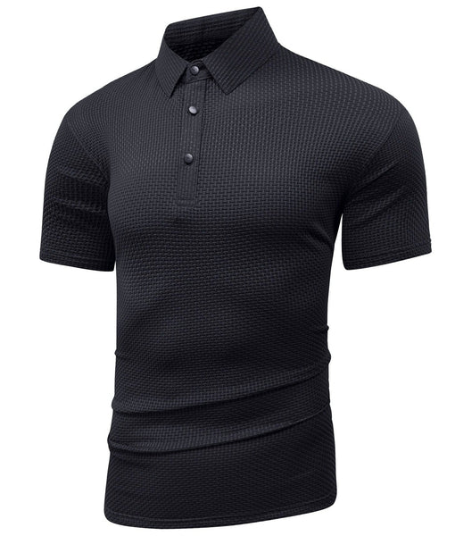 Lyraxs| Men’s Wrinkle-Free Knit Polo