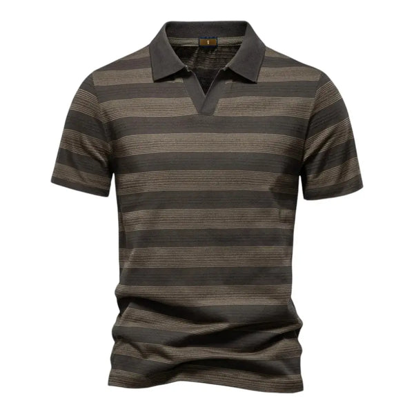 Lyraxs| Men's Classic Stripe Polo