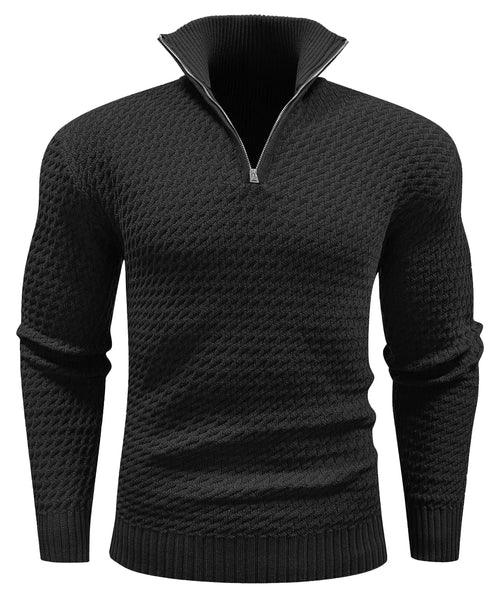 Lyraxs| Men's Knit Half-Zip Sweater