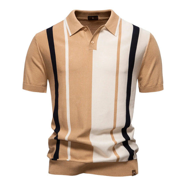 Lyraxs| Men's Minimalist Panel Polo