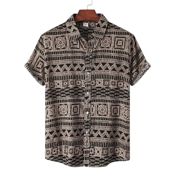 Lyraxs| Men's Tribal Pattern Shirt