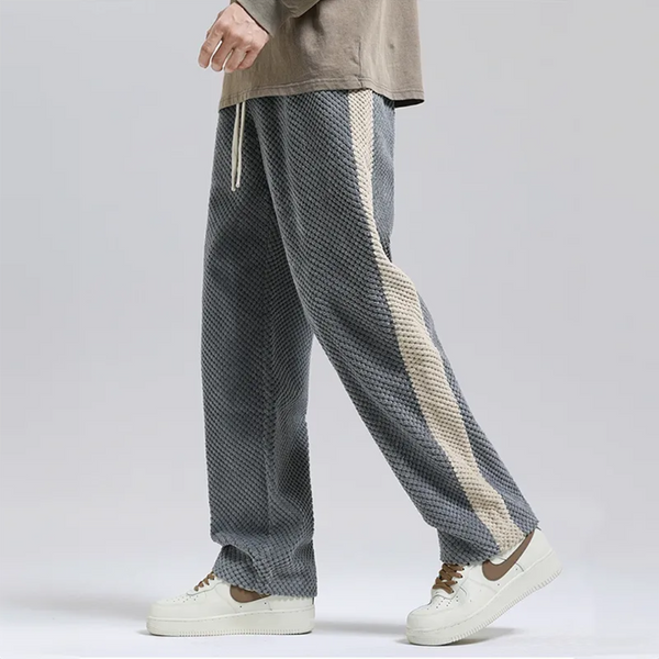 Lyraxs| Textured Waffle Cord Joggers
