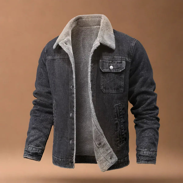 Lyraxs| Bradley Fleece-Lined Denim Jacket
