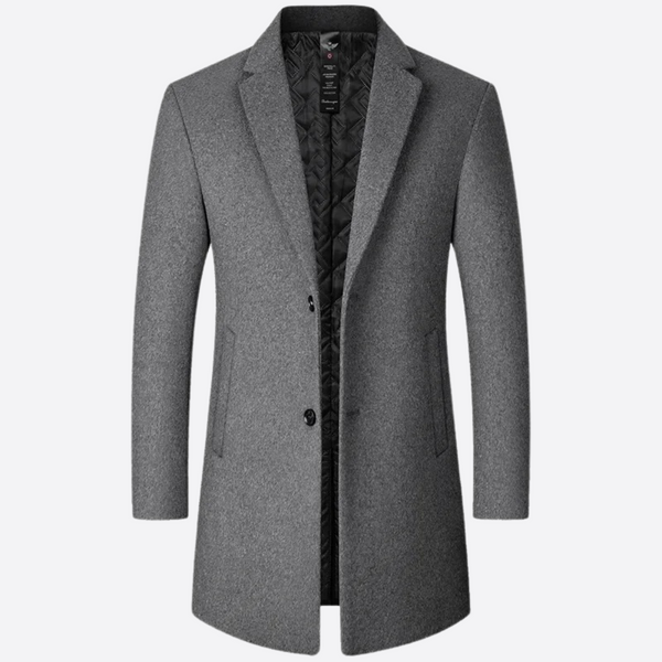 Lyraxs| Woolen Men Trench Coat